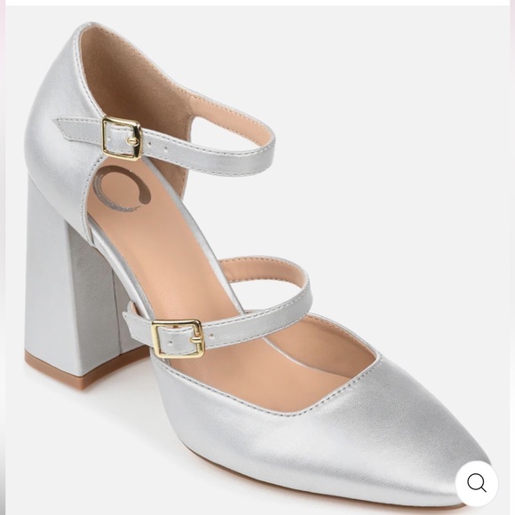 Cher clueless silver Mary Jane heels size 8.5 - Picture 2 of 11